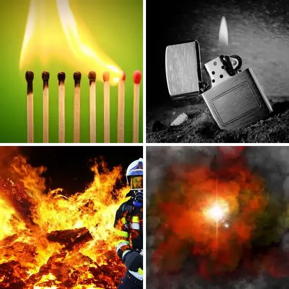 4 images 1 mot 3 lettres : solution FEU