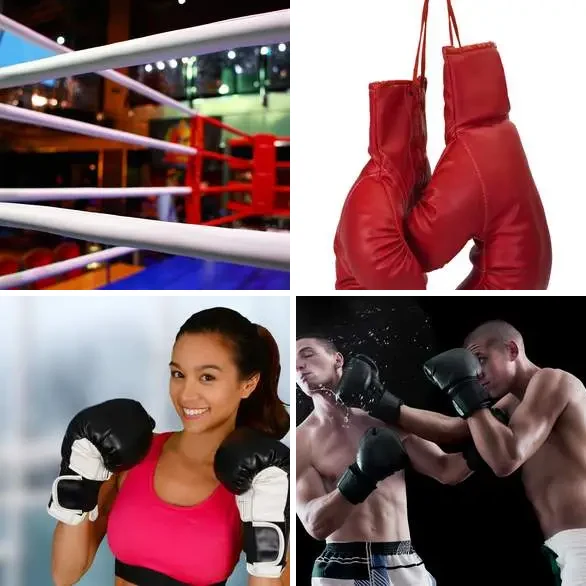4 images 1 mot 4 lettres : solution BOXE