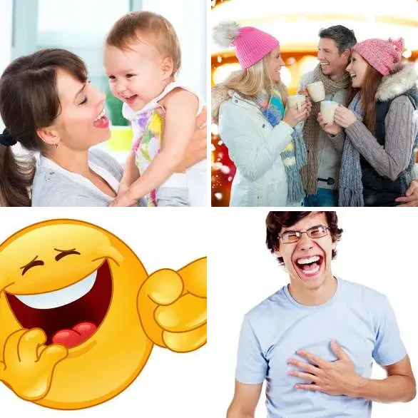 4 images 1 mot 4 lettres : solution RIRE
