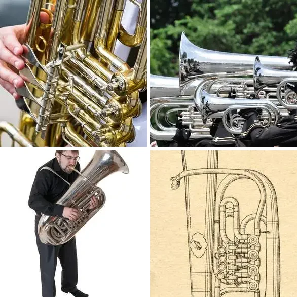 4 images 1 mot 4 lettres : solution TUBA