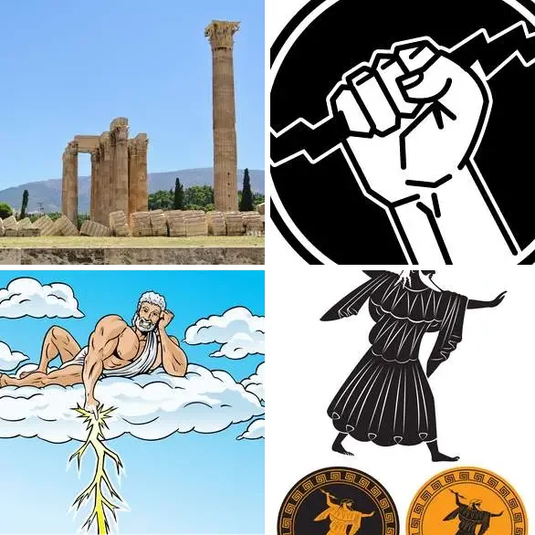 4 images 1 mot 4 lettres : solution ZEUS