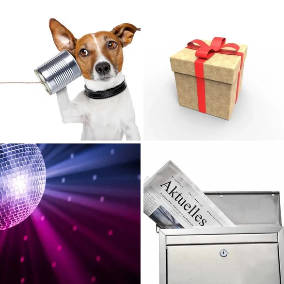 4 images 1 mot 5 lettres : solution BOITE