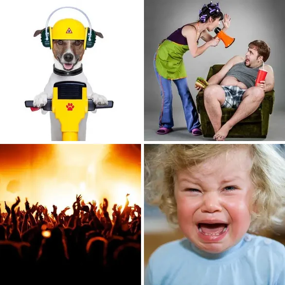 4 images 1 mot 5 lettres : solution BRUIT