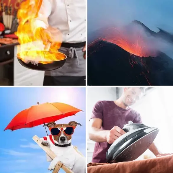 4 images 1 mot 5 lettres : solution CHAUD