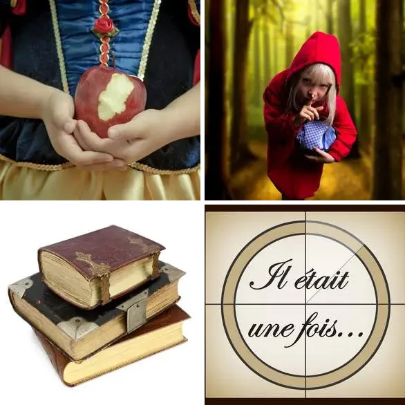 4 images 1 mot 5 lettres : solution CONTE