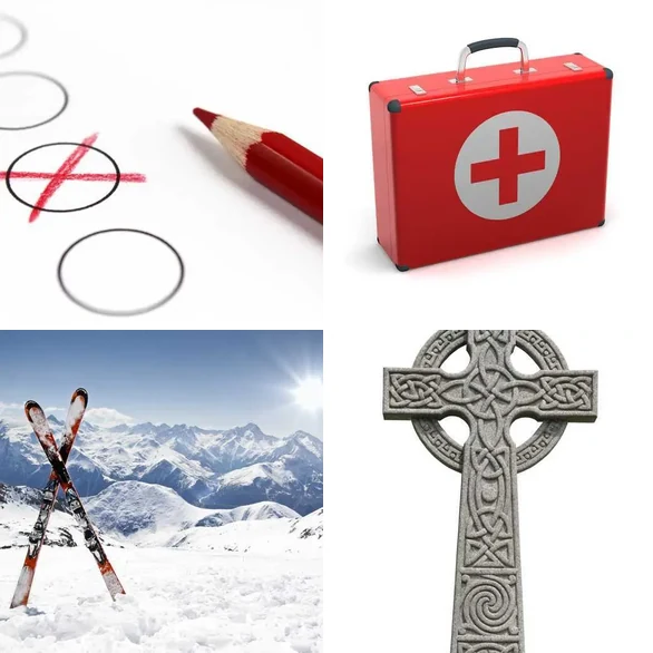 4 images 1 mot 5 lettres : solution CROIX