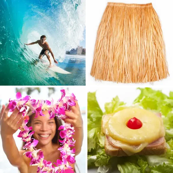4 images 1 mot 5 lettres : solution HAWAI