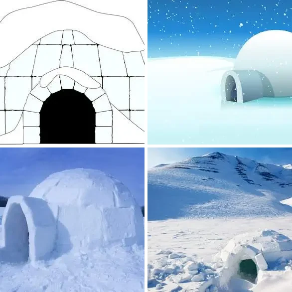 4 images 1 mot 5 lettres : solution IGLOO