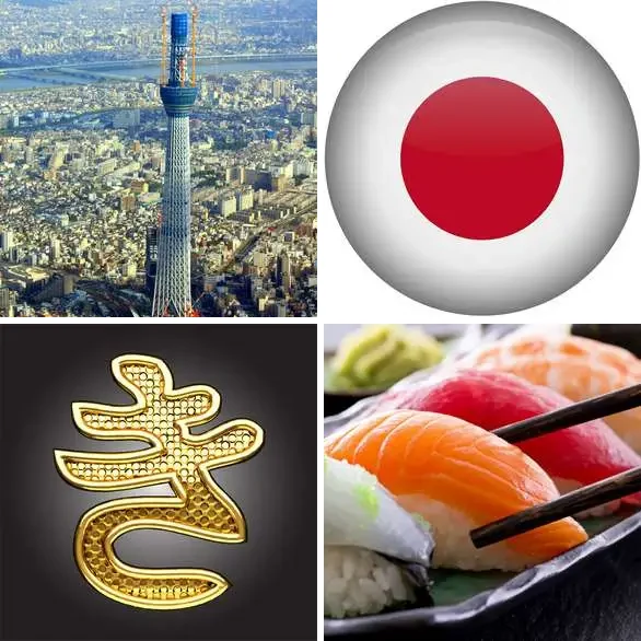 4 images 1 mot 5 lettres : solution JAPON