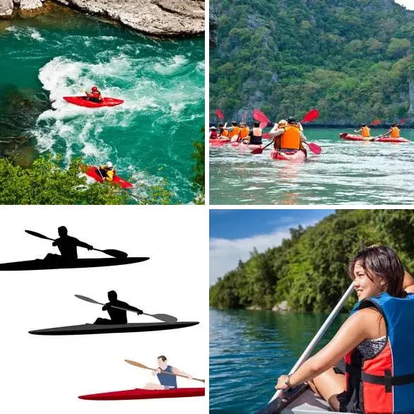 4 images 1 mot 5 lettres : solution KAYAK