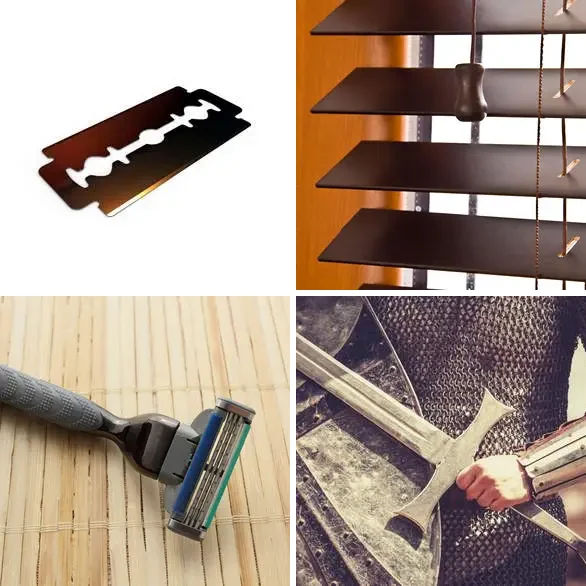 4 images 1 mot 5 lettres : solution LAMES