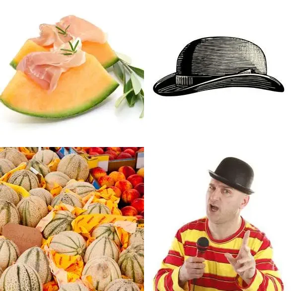 4 images 1 mot 5 lettres : solution MELON
