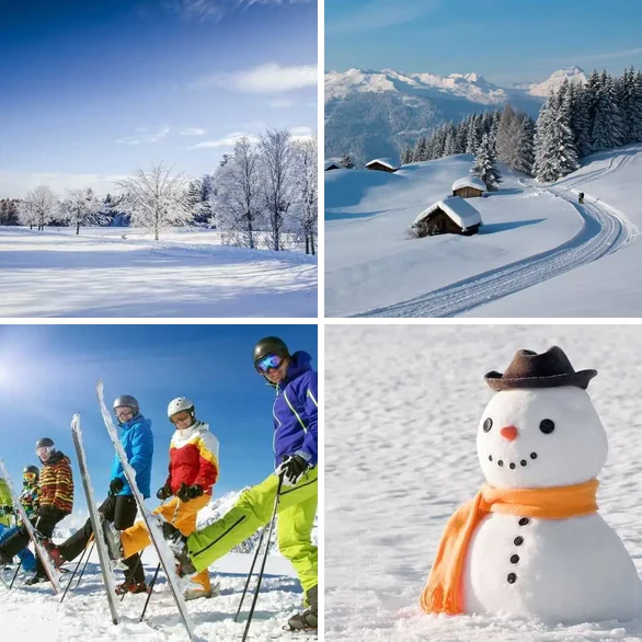 4 images 1 mot 5 lettres : solution NEIGE