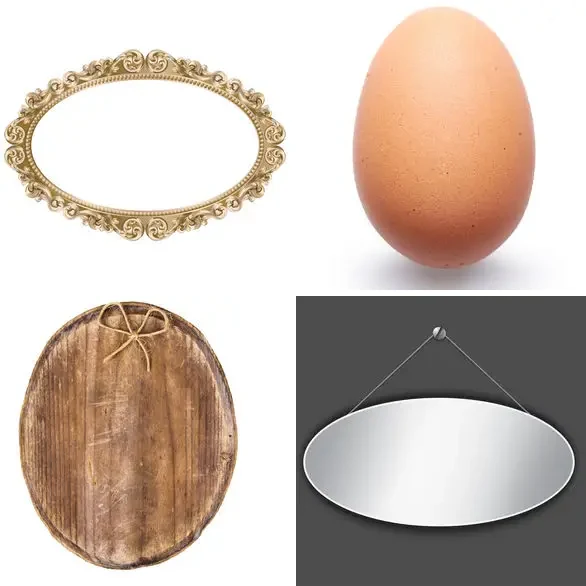 4 images 1 mot 5 lettres : solution OVALE