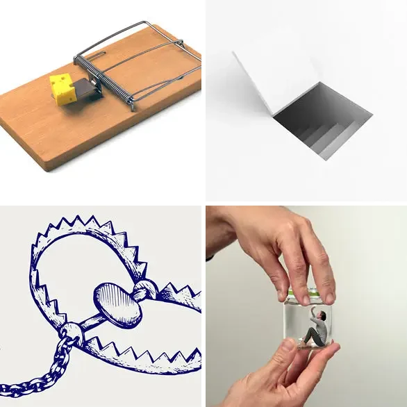 4 images 1 mot 5 lettres : solution PIEGE