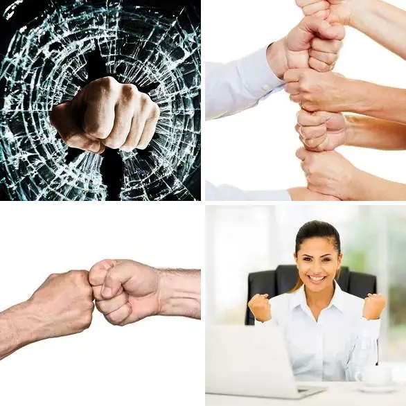 4 images 1 mot 5 lettres : solution POING