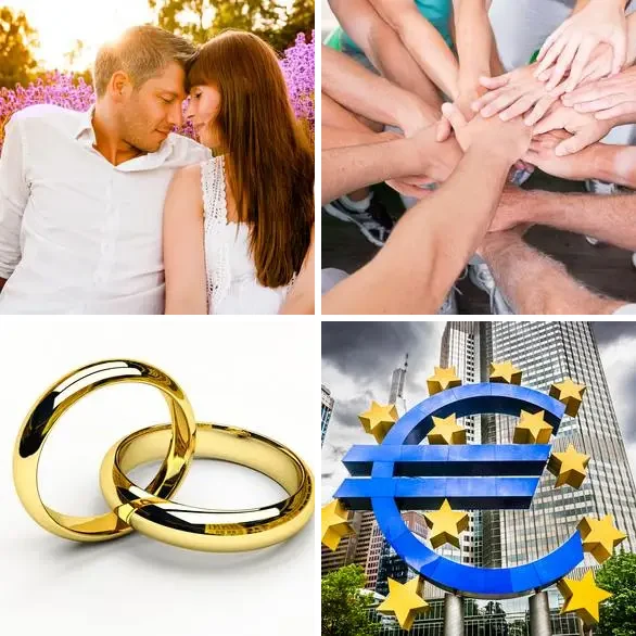4 images 1 mot 5 lettres : solution UNION