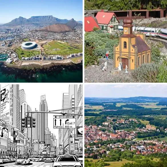4 images 1 mot 5 lettres : solution VILLE
