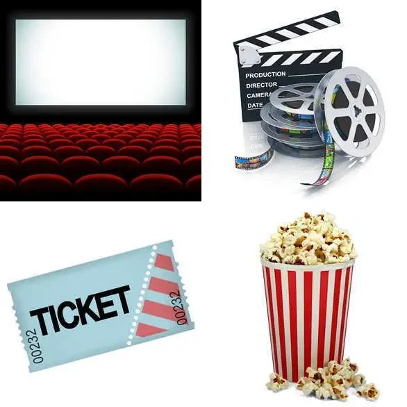 4 Images 1 Mot 6 lettres – CINEMA – niveau 840 4 images 1 mot 6 lettres : solution CINEMA