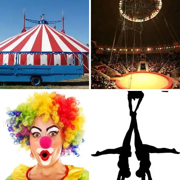4 Images 1 Mot 6 lettres – CIRQUE – niveau 323 4 images 1 mot 6 lettres : solution CIRQUE
