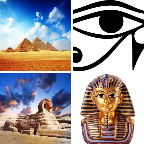 4 Images 1 Mot 6 lettres – EGYPTE – niveau 455 4 images 1 mot 6 lettres : solution EGYPTE