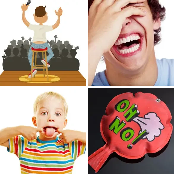 4 Images 1 Mot 6 lettres – HUMOUR – niveau 2070 4 images 1 mot 6 lettres : solution HUMOUR
