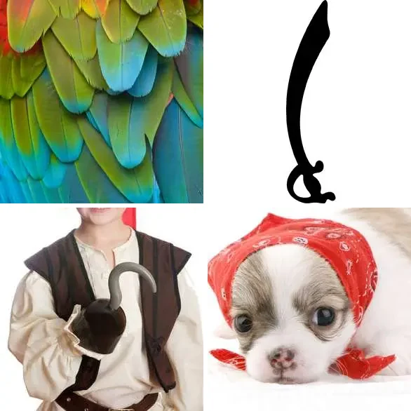 4 Images 1 Mot 6 lettres – PIRATE – niveau 355 4 images 1 mot 6 lettres : solution PIRATE