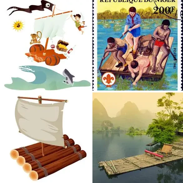 4 Images 1 Mot 6 lettres – RADEAU – niveau 982 4 images 1 mot 6 lettres : solution RADEAU