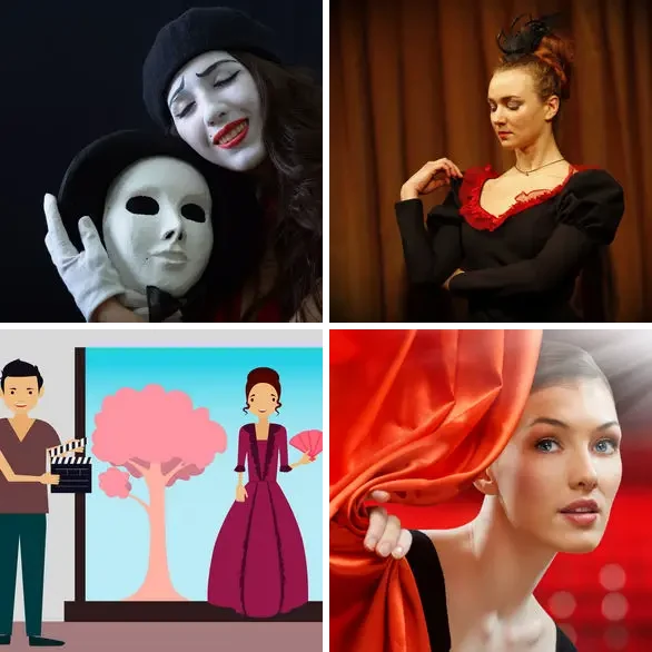 4 images 1 mot 7 lettres : solution ACTRICE