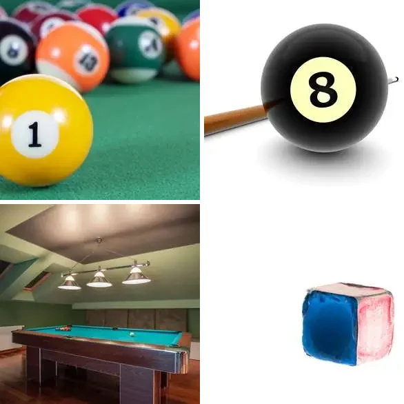 4 images 1 mot 7 lettres : solution BILLARD