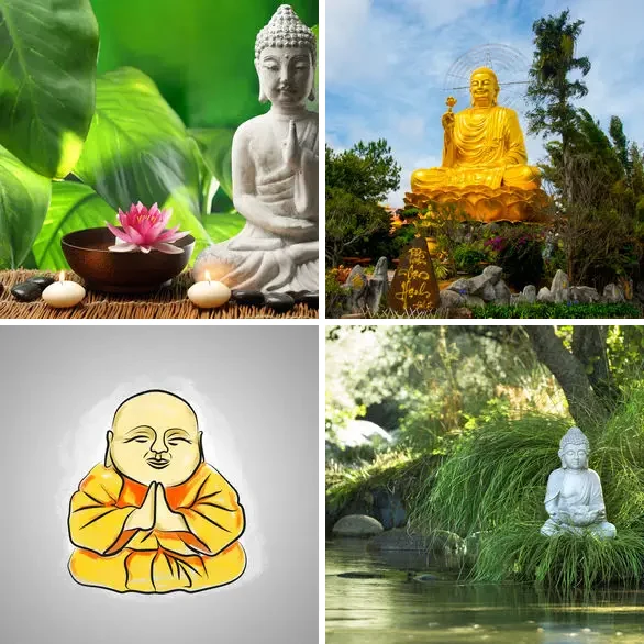 4 images 1 mot 7 lettres : solution BOUDDHA
