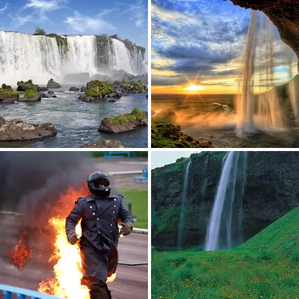 4 images 1 mot 7 lettres : solution CASCADE