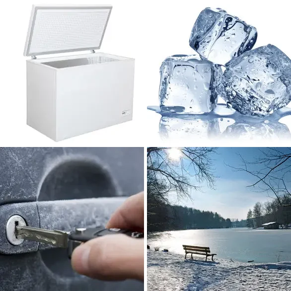 4 images 1 mot 7 lettres : solution CONGELE