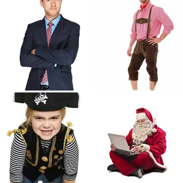 4 images 1 mot 7 lettres : solution COSTUME