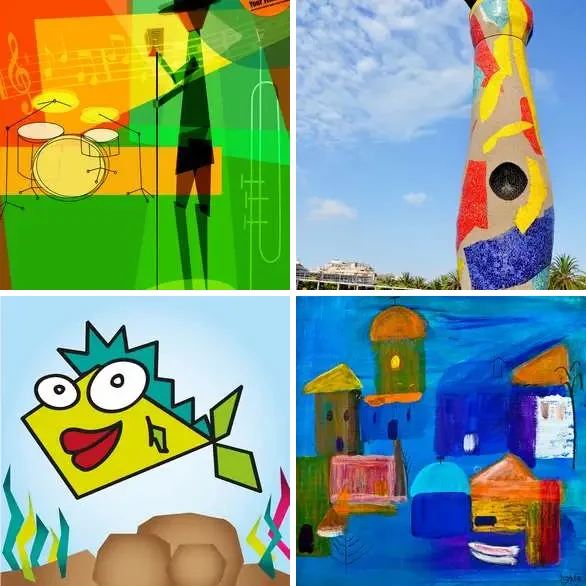 4 images 1 mot 7 lettres : solution CUBISTE