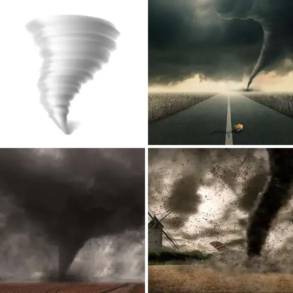 4 images 1 mot 7 lettres : solution CYCLONE