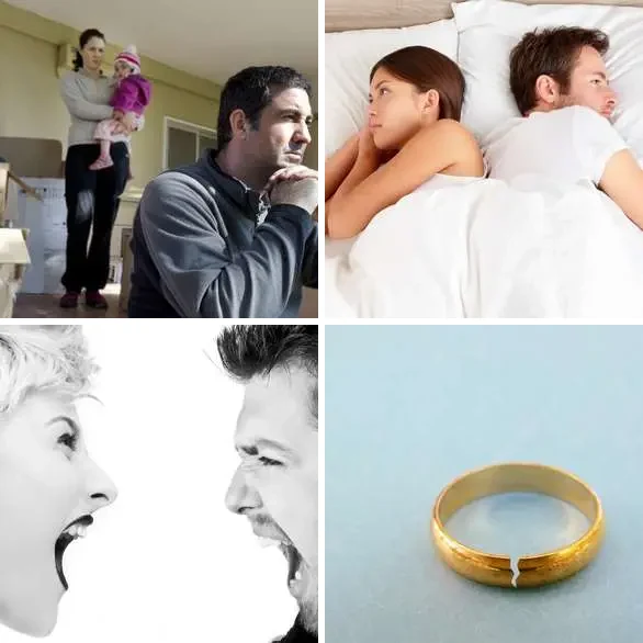 4 images 1 mot 7 lettres : solution DIVORCE