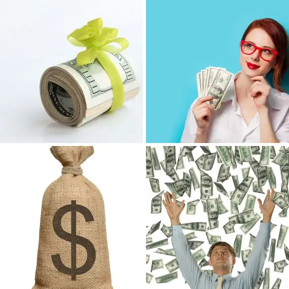 4 images 1 mot 7 lettres : solution DOLLARS
