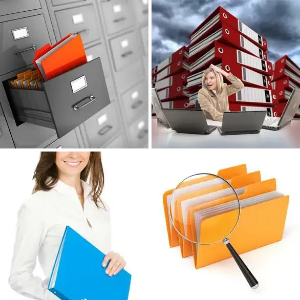 4 images 1 mot 7 lettres : solution DOSSIER