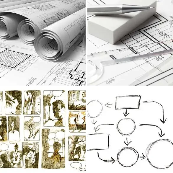4 images 1 mot 7 lettres : solution EBAUCHE