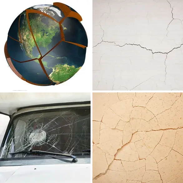 4 images 1 mot 7 lettres : solution FISSURE