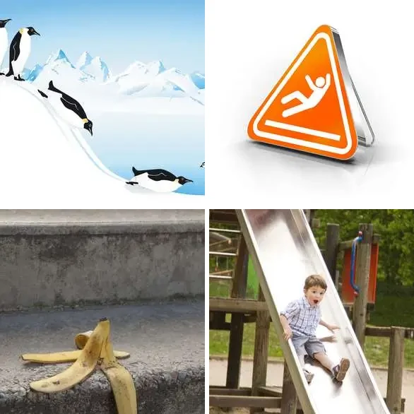 4 images 1 mot 7 lettres : solution GLISSER