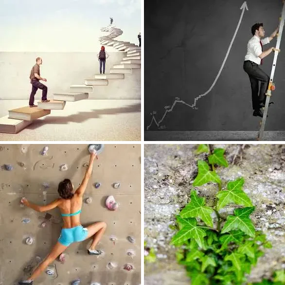 4 images 1 mot 7 lettres : solution GRIMPER