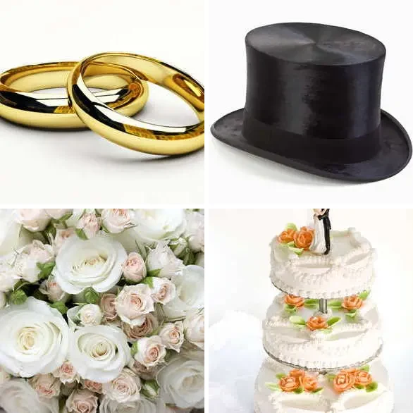 4 images 1 mot 7 lettres : solution MARIAGE