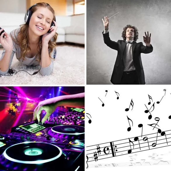 4 images 1 mot 7 lettres : solution MUSIQUE