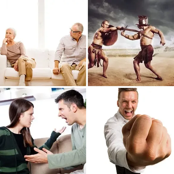 4 images 1 mot 7 lettres : solution OFFENSE