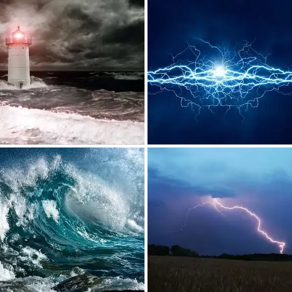 4 images 1 mot 7 lettres : solution ORAGEUX