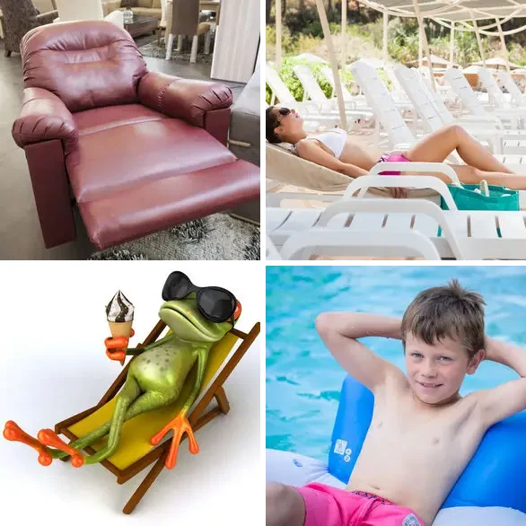 4 images 1 mot 7 lettres : solution RECLINE