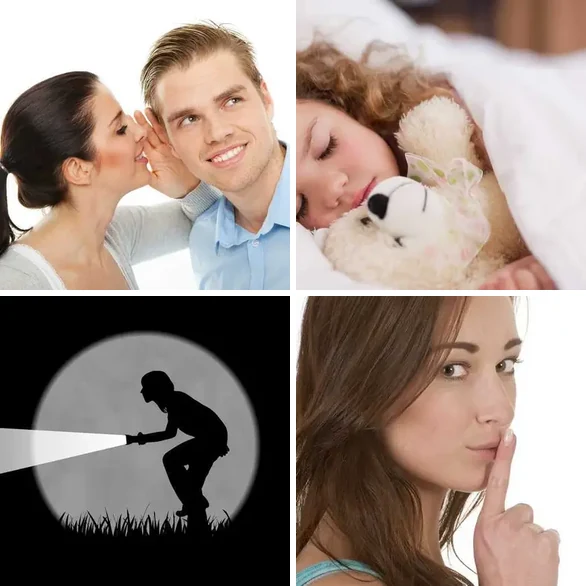 4 images 1 mot 7 lettres : solution SILENCE