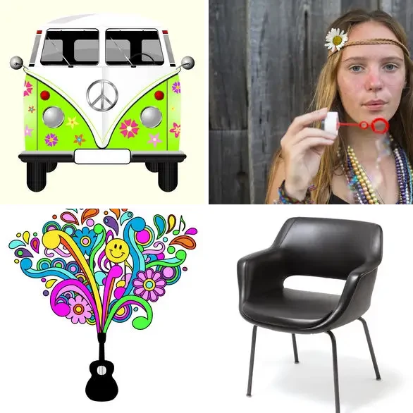 4 images 1 mot 7 lettres : solution SIXTIES